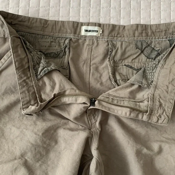 Taylor Stitch Waist Size 38 Cotton Linen Blend Shorts - Picture 3 of 7